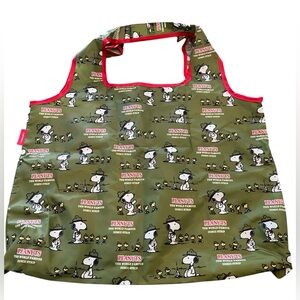 Peanuts Snoopy Ranger Woodstock Shopping Bag Tote Reusable 2016 NWT
